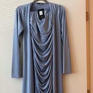 Fashion Nova Blue Robe/Mini Dress Set
